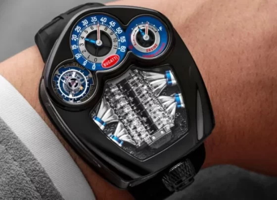 Relógio inspirado no Bugatti Tourbillon