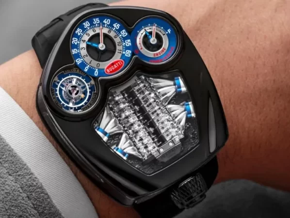 Relógio inspirado no Bugatti Tourbillon